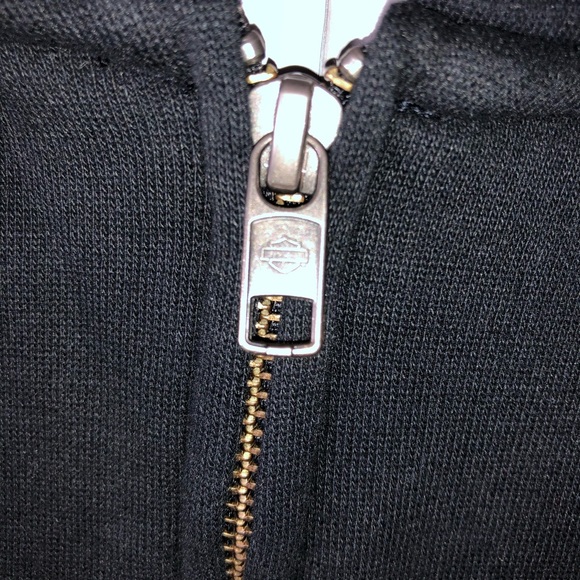 Harley Davidson Zip Up Hoodie Sweatshirt Size L - Picture 5 of 6